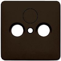 Лицевая панель Jung CD500 для розетки TV+R/TV+R+SAT коричневый картинка